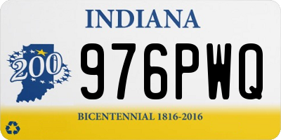 IN license plate 976PWQ