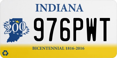 IN license plate 976PWT