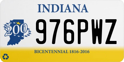 IN license plate 976PWZ