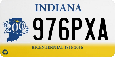 IN license plate 976PXA