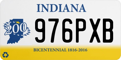 IN license plate 976PXB