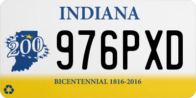 IN license plate 976PXD
