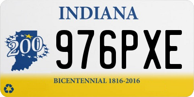 IN license plate 976PXE