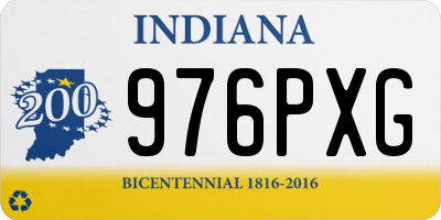 IN license plate 976PXG
