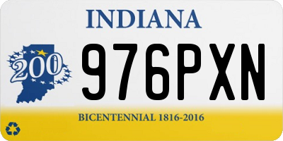 IN license plate 976PXN