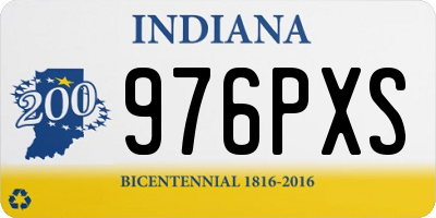 IN license plate 976PXS