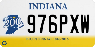 IN license plate 976PXW