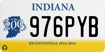 IN license plate 976PYB