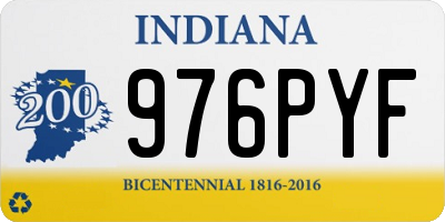 IN license plate 976PYF