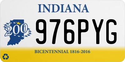 IN license plate 976PYG
