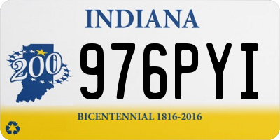IN license plate 976PYI