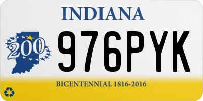 IN license plate 976PYK