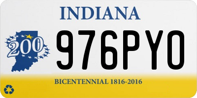 IN license plate 976PYO