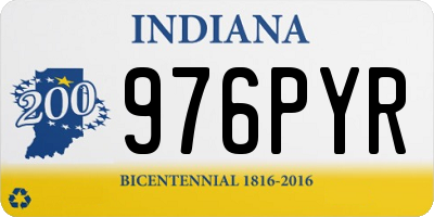 IN license plate 976PYR