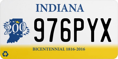 IN license plate 976PYX