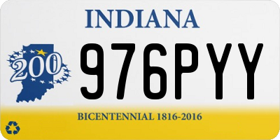 IN license plate 976PYY