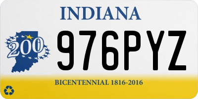 IN license plate 976PYZ