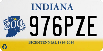 IN license plate 976PZE
