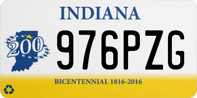 IN license plate 976PZG