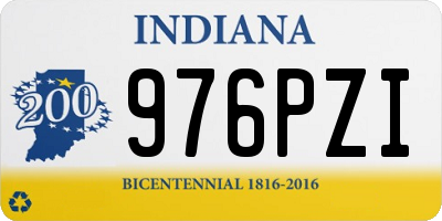 IN license plate 976PZI