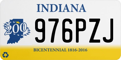 IN license plate 976PZJ