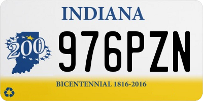 IN license plate 976PZN