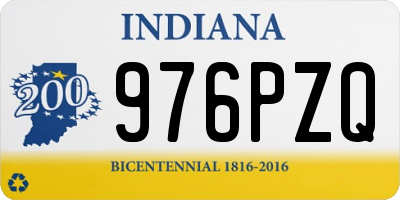 IN license plate 976PZQ