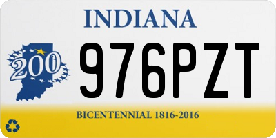 IN license plate 976PZT