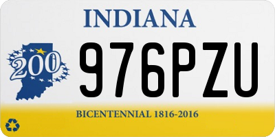 IN license plate 976PZU