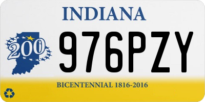 IN license plate 976PZY