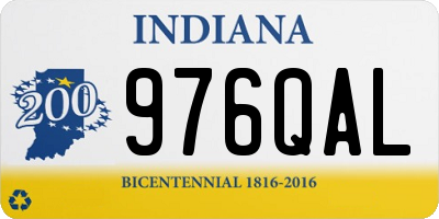 IN license plate 976QAL