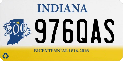 IN license plate 976QAS