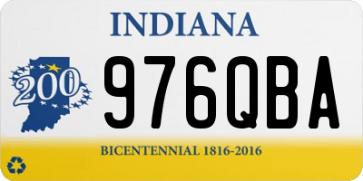 IN license plate 976QBA