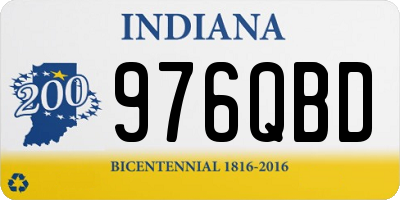 IN license plate 976QBD