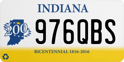 IN license plate 976QBS