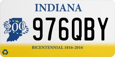 IN license plate 976QBY