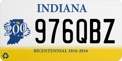 IN license plate 976QBZ