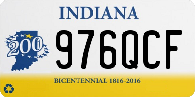 IN license plate 976QCF