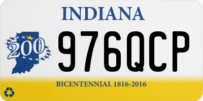 IN license plate 976QCP