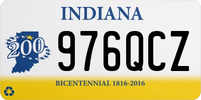 IN license plate 976QCZ