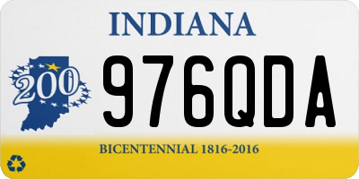 IN license plate 976QDA