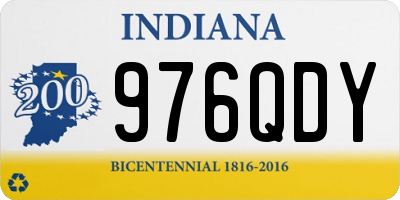 IN license plate 976QDY