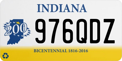 IN license plate 976QDZ