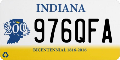IN license plate 976QFA