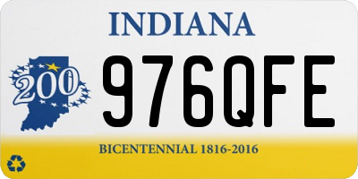 IN license plate 976QFE