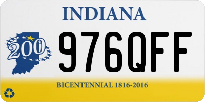 IN license plate 976QFF