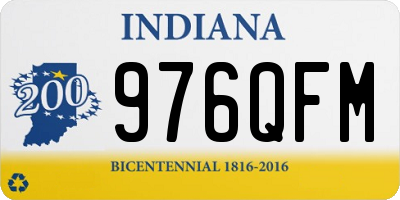 IN license plate 976QFM