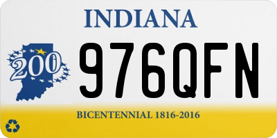 IN license plate 976QFN