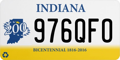 IN license plate 976QFO