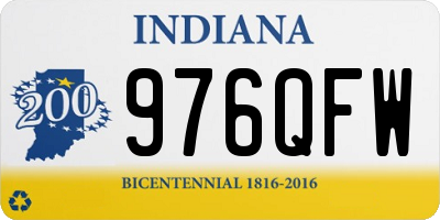IN license plate 976QFW